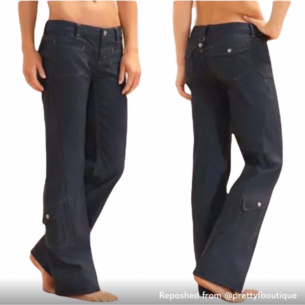 Athleta Dry Dipper Schoeller Bootcut Indigo Jeans